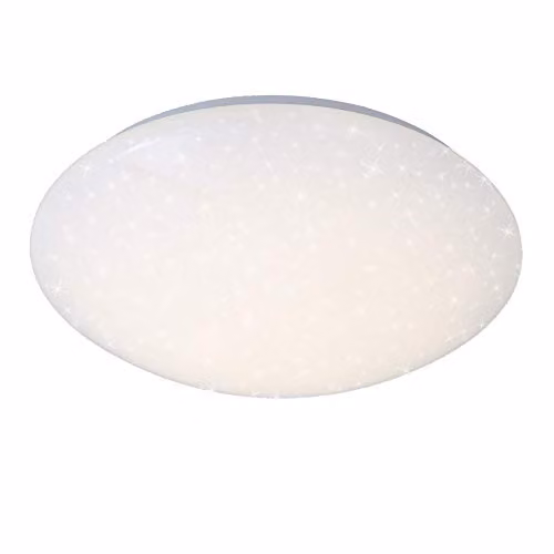 Briloner Classic LED Ceiling Light with Star Effect, White, W/D/H: 28 x 28 x 9.5 cm – 1