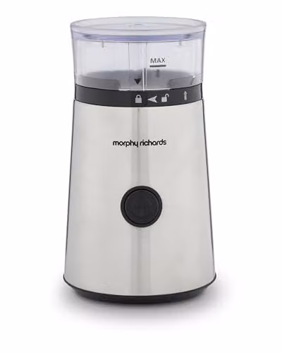 Morphy Richards Brew & Blend Electric Coffee Grinder in Silver with Stainless Steel Body and 60g Capacity – 1