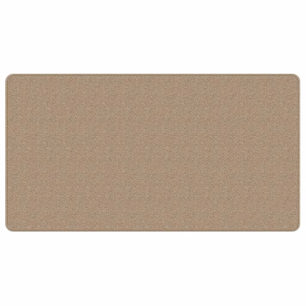 Berkfield Home Sisal Look Carpet Runner in Sand and Brown, W: 80 cm, L: 150 cm – 2