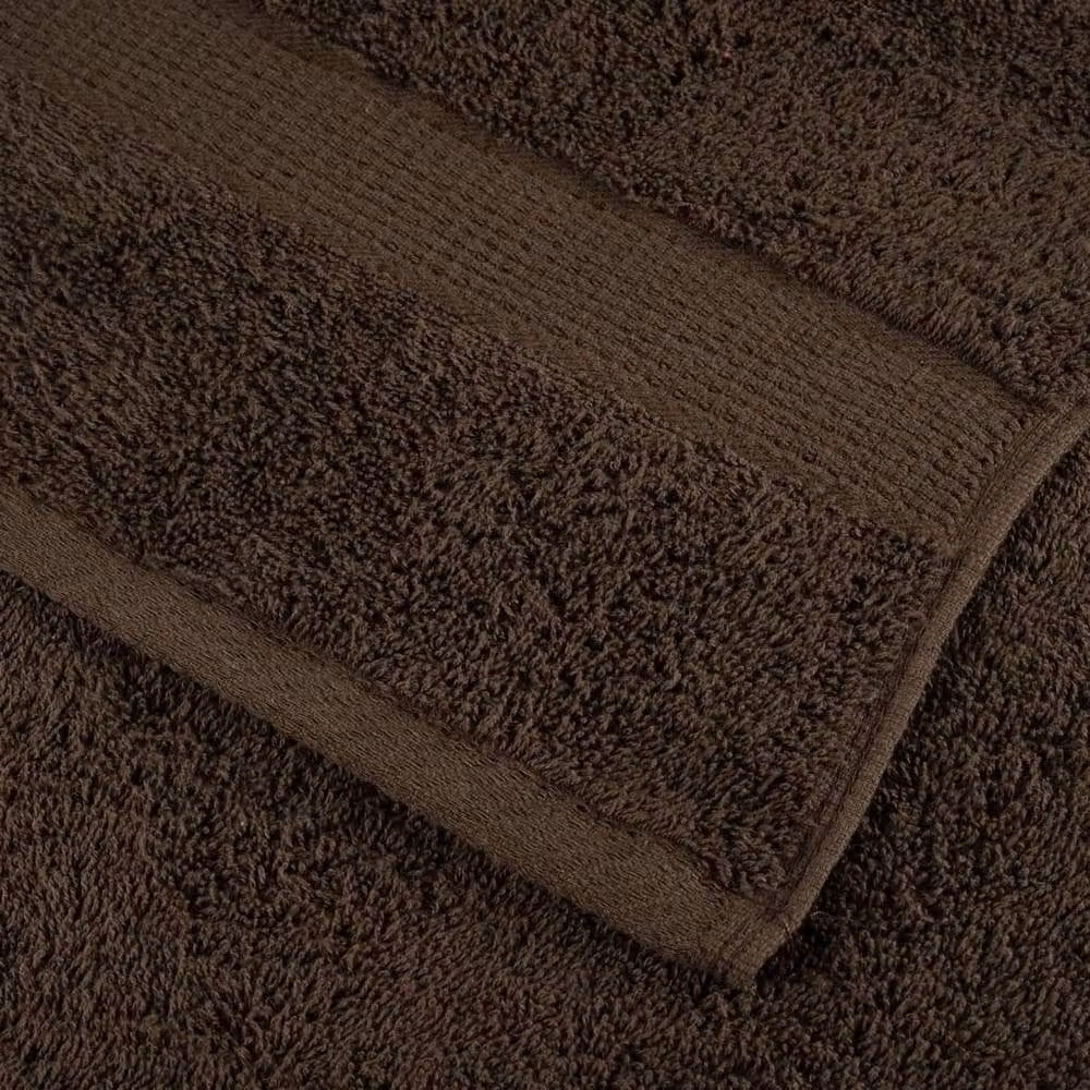 Berkfield Home SOLUND 12 Piece Premium Brown Cotton Terry Towel Set, 600 gsm – 5