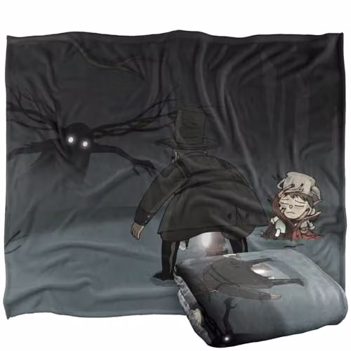 LOGOVISION Over The Garden Wall Beast Vs Woodsman Super Soft Fleece Throw Blanket, White and Multicolour, W/D/H: 152 x 127 cm