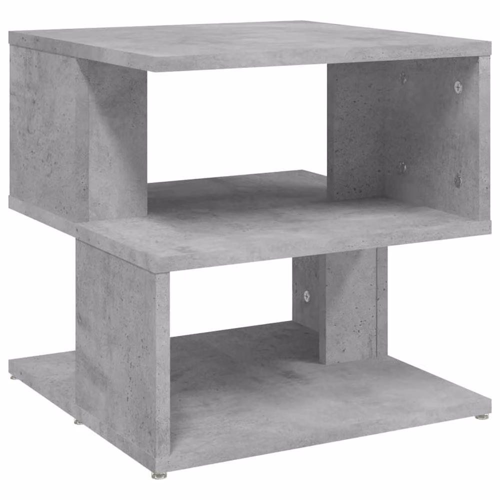 Berkfield Home Modern Square Side Table in Grey, W/D/H: 40 x 40 x 40 cm – 2