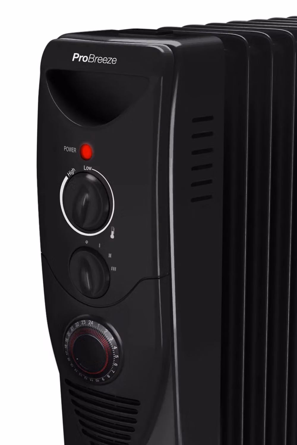 Pro Breeze 2500W Black Oil Filled Radiator Heater – 5