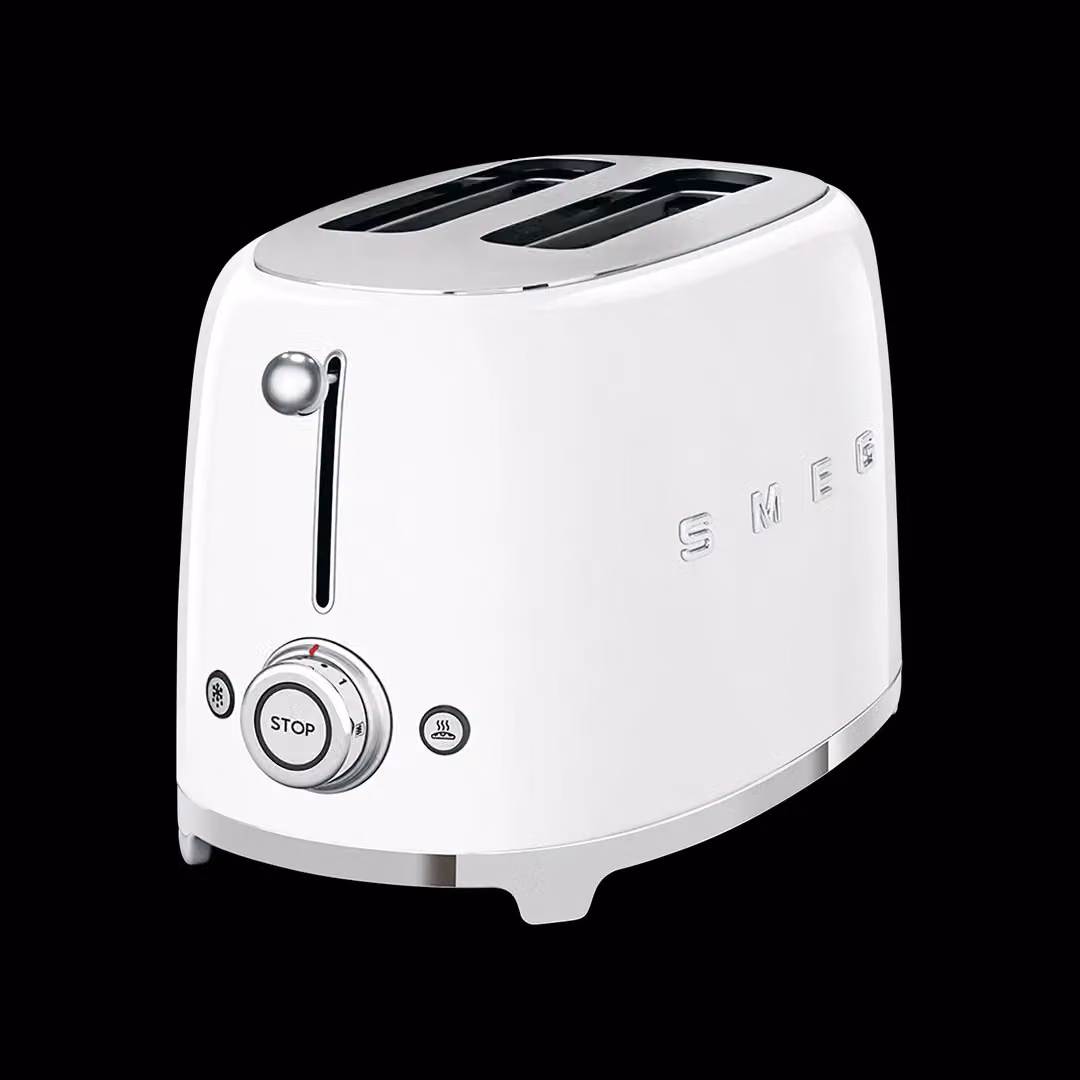 Smeg TSF01 Retro 2 Slice Toaster in White – 2