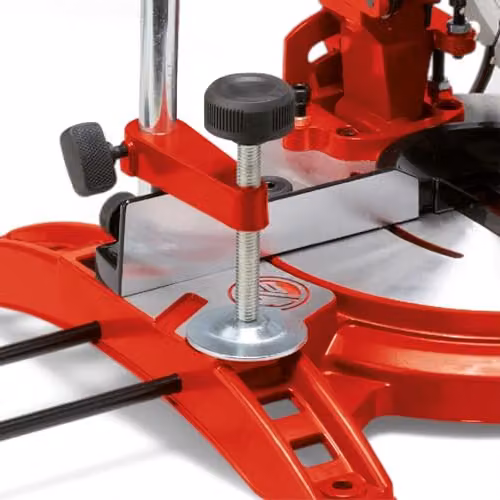 Einhell Red 1600W Compound Mitre Saw with 5000rpm Cutting Speed and +/-45° Mitre Capability – 5
