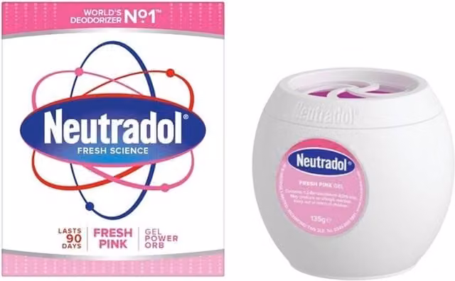 Neutradol Orb Fresh Pink Gel Air Freshener Odour Neutraliser, 135 g