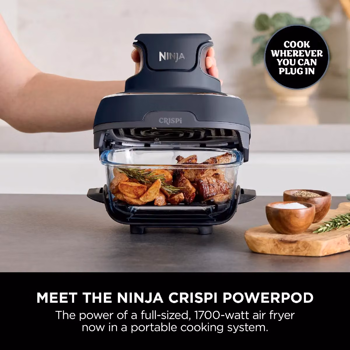 Ninja Portable 4-in-1 Air Fryer CRISPi FN101UK in Blue – 4