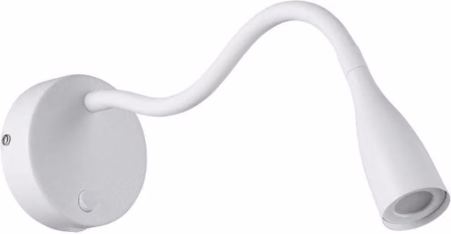 Loops Modern White LED Table Lamp with Bulb Included – 1