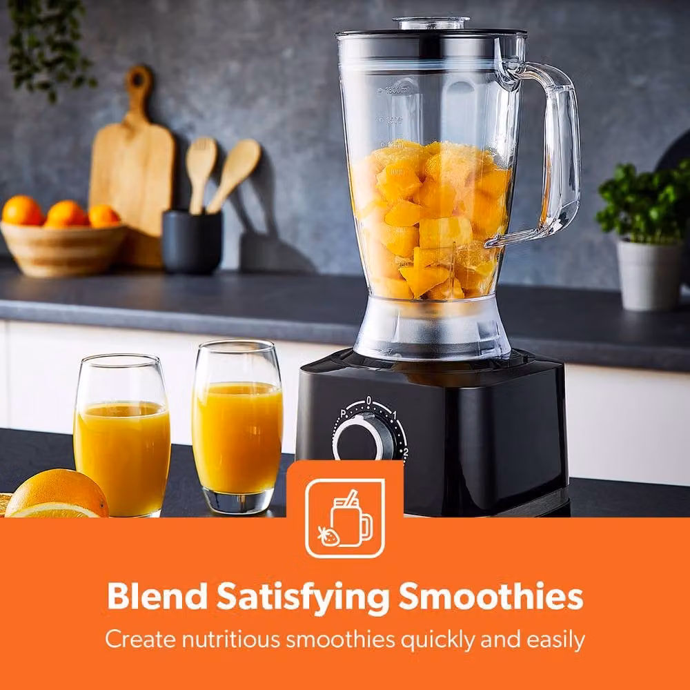 Geepas 10-in-1 Multifunctional Food Processor Blender and Chopper with 800W Motor and Pulse Function in Black – 4