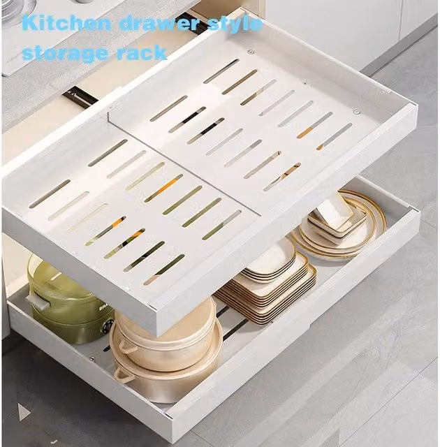 EONLION White Pull Out Cabinet Drawer Shelf Organizer W/D/H: 50 x 50 x 50 cm – 1