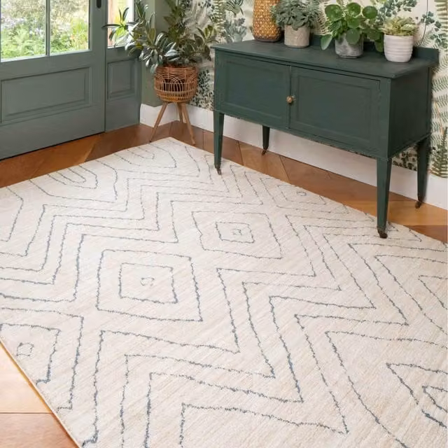 The Rug House Moroccan Berber Area Rug in Beige, W: 150 cm, D: 80 cm