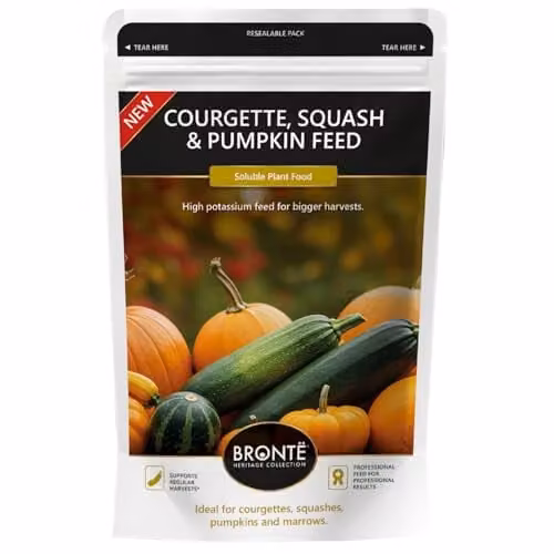 Bronte Heritage Collection Courgette, Squash and Pumpkin Feed, 250g Liquid Plant Tonic with NPK 10-10-31
