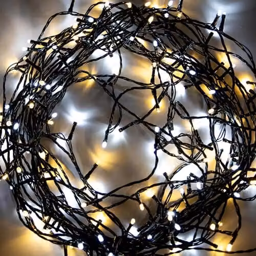 Shatchi 100 LED Christmas Tree Fairy String Lights, 10m, Warm White – 5