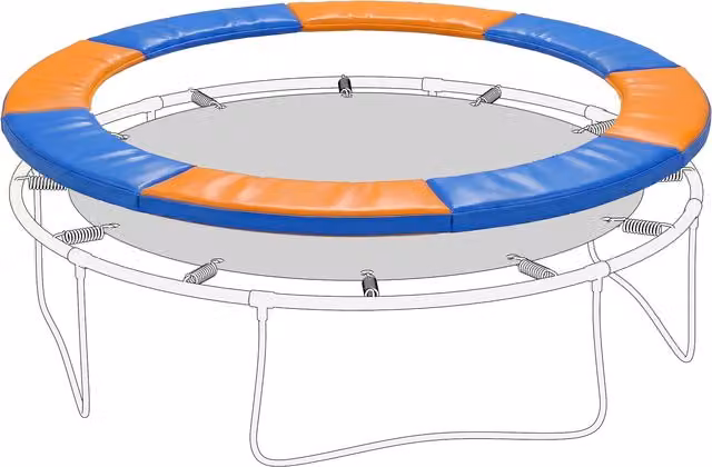 HOMCOM Waterproof Trampoline Spring Cover, 8ft, Orange
