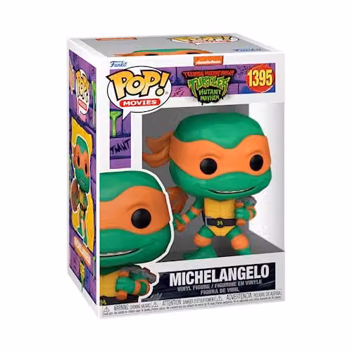 Funko Pop! Movies Teenage Mutant Ninja Turtles Michelangelo Collectable Vinyl Figure in Orange and Green – 2