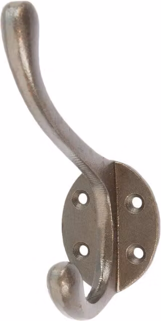Hammer and Tongs Grey Iron Wall Mounted Hat and Coat Hook