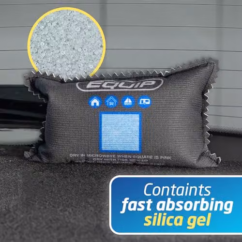 Equip Reusable Car Dehumidifier to Absorb Moisture and Prevent Damp and Condensation, Available in Blue, Pink or Grey – 5