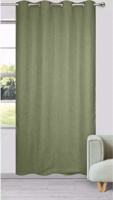 Divante Richmond Boucle Thermal Insulating Fabric Panel in Green
