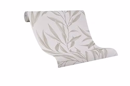 Marburg Beige Floral Nature Pattern Wallpaper for Bedroom, Living Room or Kitchen, W: 0.53 m, L: 10.05 m