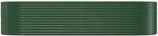 Berkfield Home Garden Powder-coated Steel Raised Bed, Green, W/D/H: 322 x 100 x 68 cm – 1