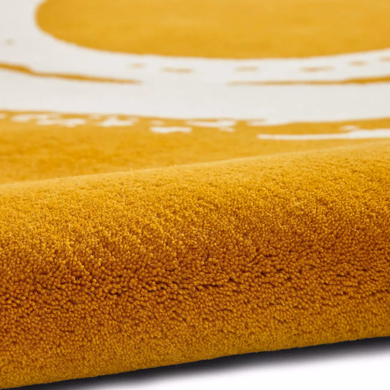 The Rug Shop UK Yellow Abstract Wool Area Rug, W: 150 cm, L: 230 cm – 5