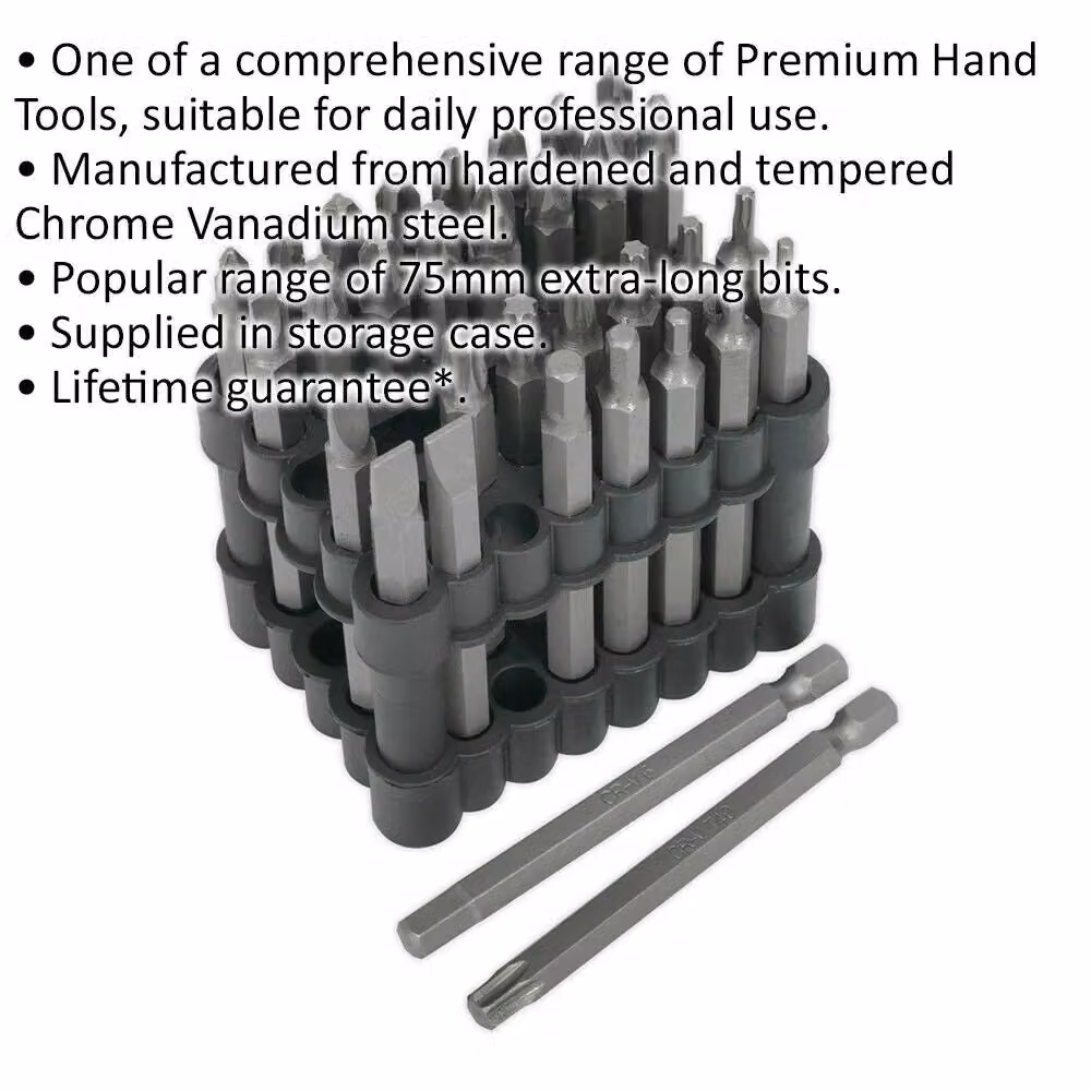 Loops 32 Piece Grey Power Tool Bit Set in Chrome Vanadium Steel – 2