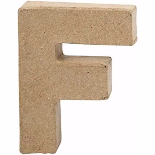Star School Supplies Letter F Craft Decoration, Beige, 10 cm