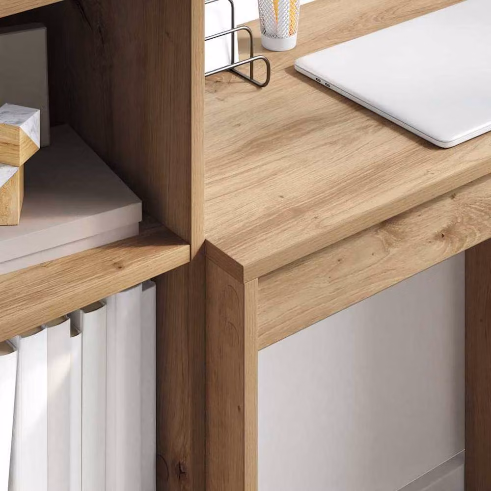 Berkfield Home Modern Writing Desk in Artisan Oak Brown, W/D/H: 120 x 70 x 76 cm – 2