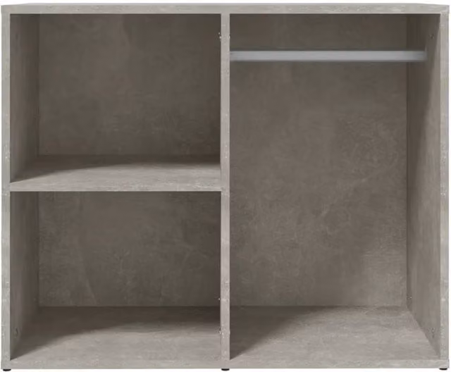 Berkfield Home Elegant Dressing Cabinet in Concrete Grey, W/D/H: 80 x 40 x 65 cm