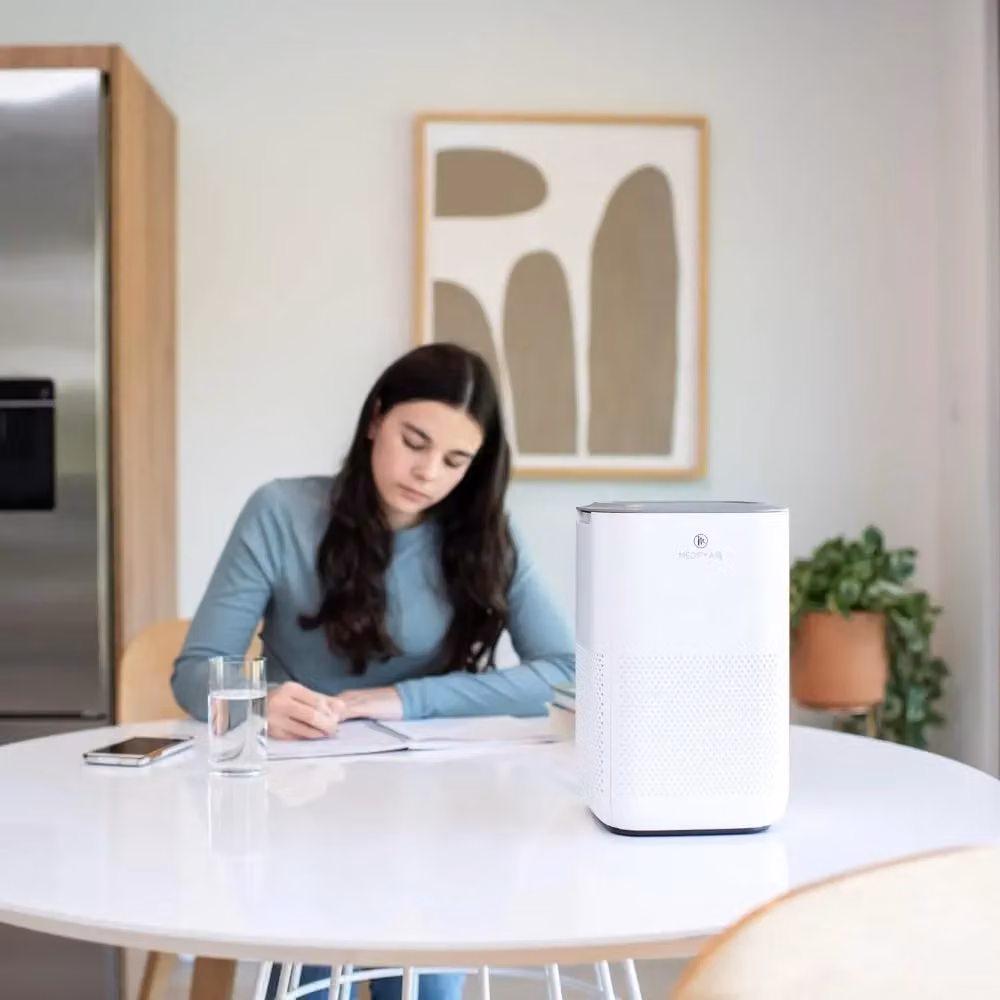 Medify MA-15 White Air Purifier with HEPA H13 Filter and Sleep Mode, 2 Pack – 2
