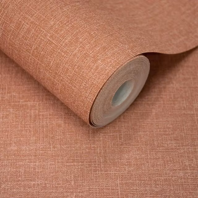 Grandeco Red Plain Scrubbable Wallpaper Roll