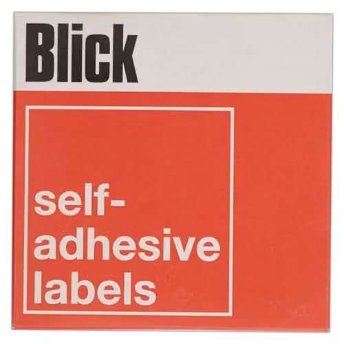 Blick White Self Adhesive Rectangular Paper Labels, 800 Pack, W: 38 mm, H: 19 mm – 1