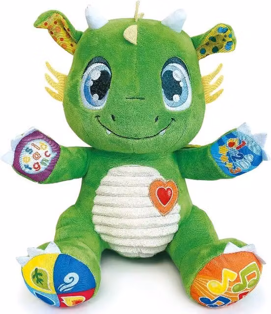 Clementoni Baby Dragon Interactive Talking Plush Green