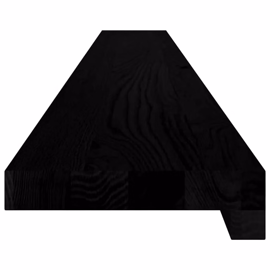 Berkfield Home Solid Oak Wood Window Sills, 2 Pieces, Dark Brown, W: 140 cm, D: 15 cm, H: 2 cm – 3