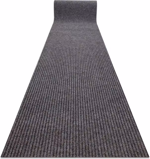 RugsX Non-Slip Brown Polypropylene Runner, W/D/H: 100 x 260 cm