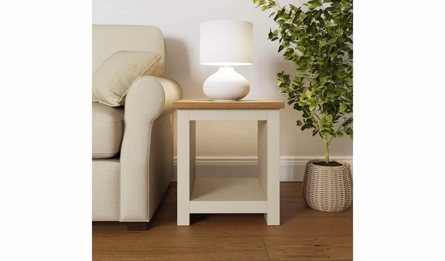 GFW Lancaster Side Table in White