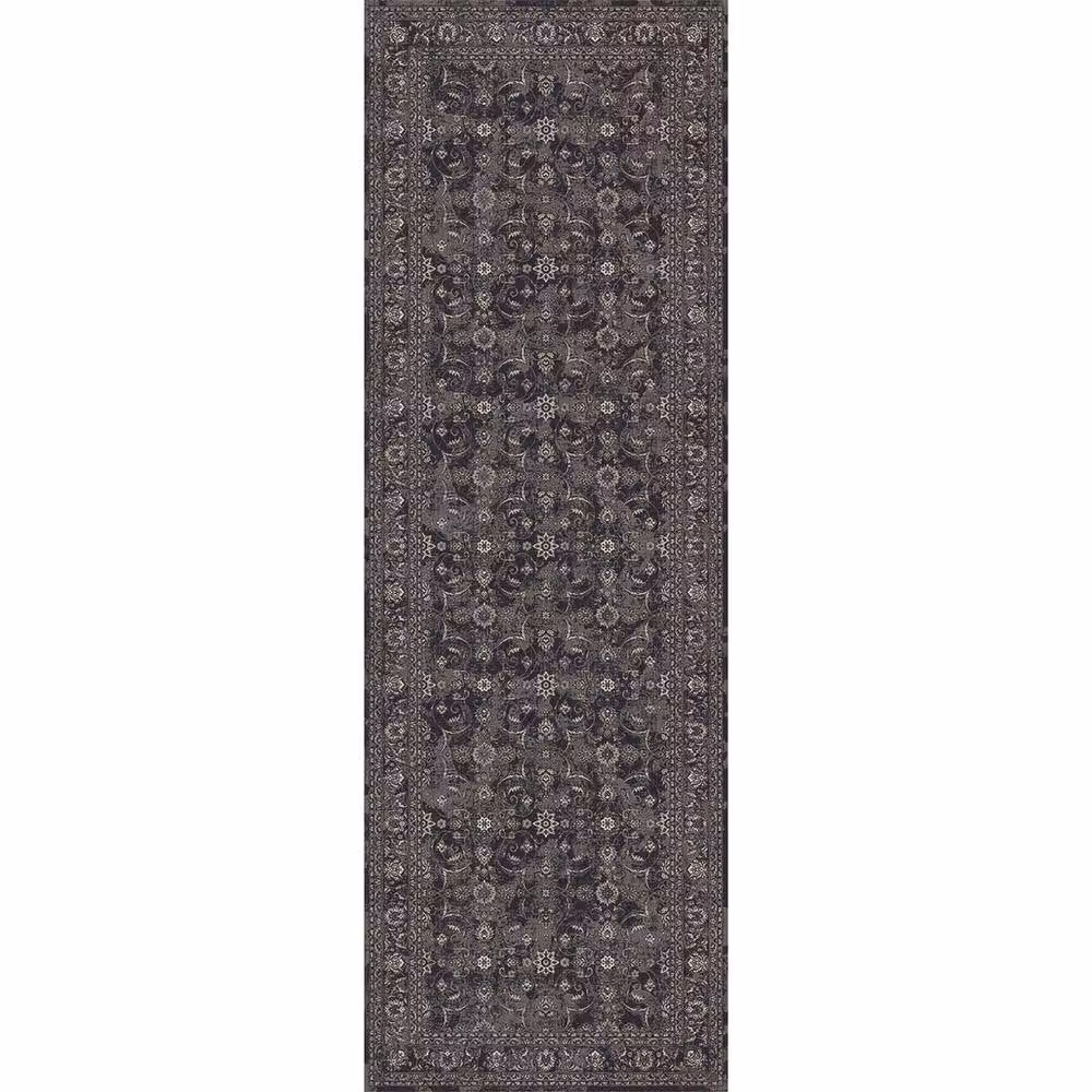 THE RUGS Atlas Collection Vintage Washable Non-Slip Polyamide Rug in Black, W/D: 160 x 120 cm – 6