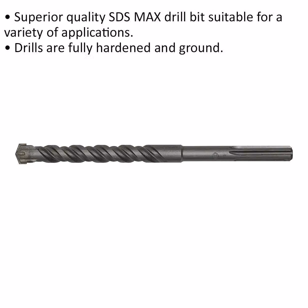 Loops SDS Max Masonry Drill Bit, Grey and Multicolour, Diameter: 24 mm, Length: 320 mm – 2