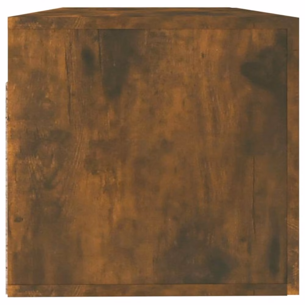 Berkfield Home Wall Mounted Cabinet in Smoked Oak Brown, W: 100 cm, D: 36.5 cm, H: 35 cm – 4
