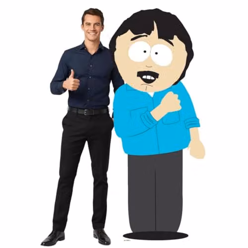 Star Cutouts SC4698 South Park Randy Marsh Lifesize Cardboard Cutout, Multicolour, Height: 184 cm