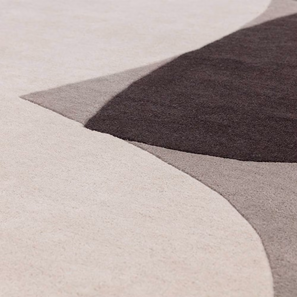 The Rug Shop UK Grey and Multicolour Modern Handmade Geometric Wool Area Rug, W: 200 cm, D: 290 cm – 4
