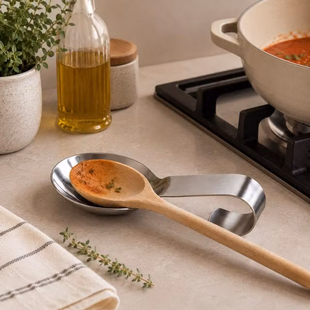 Premier Housewares Stainless Steel Spoon Rest in Silver – 2