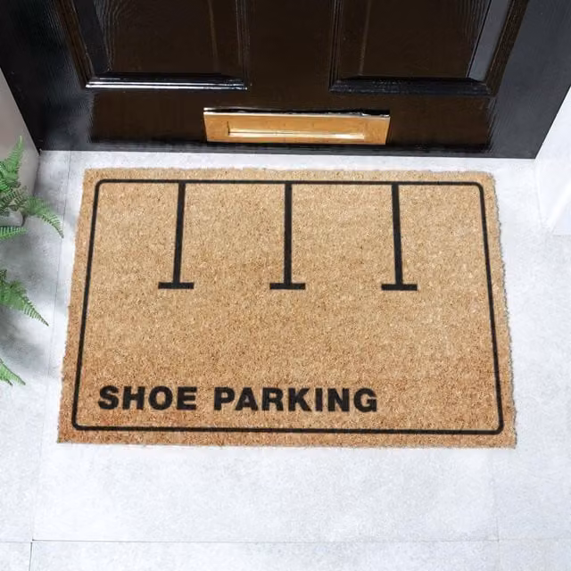 Artsy Mats Shoe Parking Doormat in Brown, W/D: 60 x 40 cm – 1