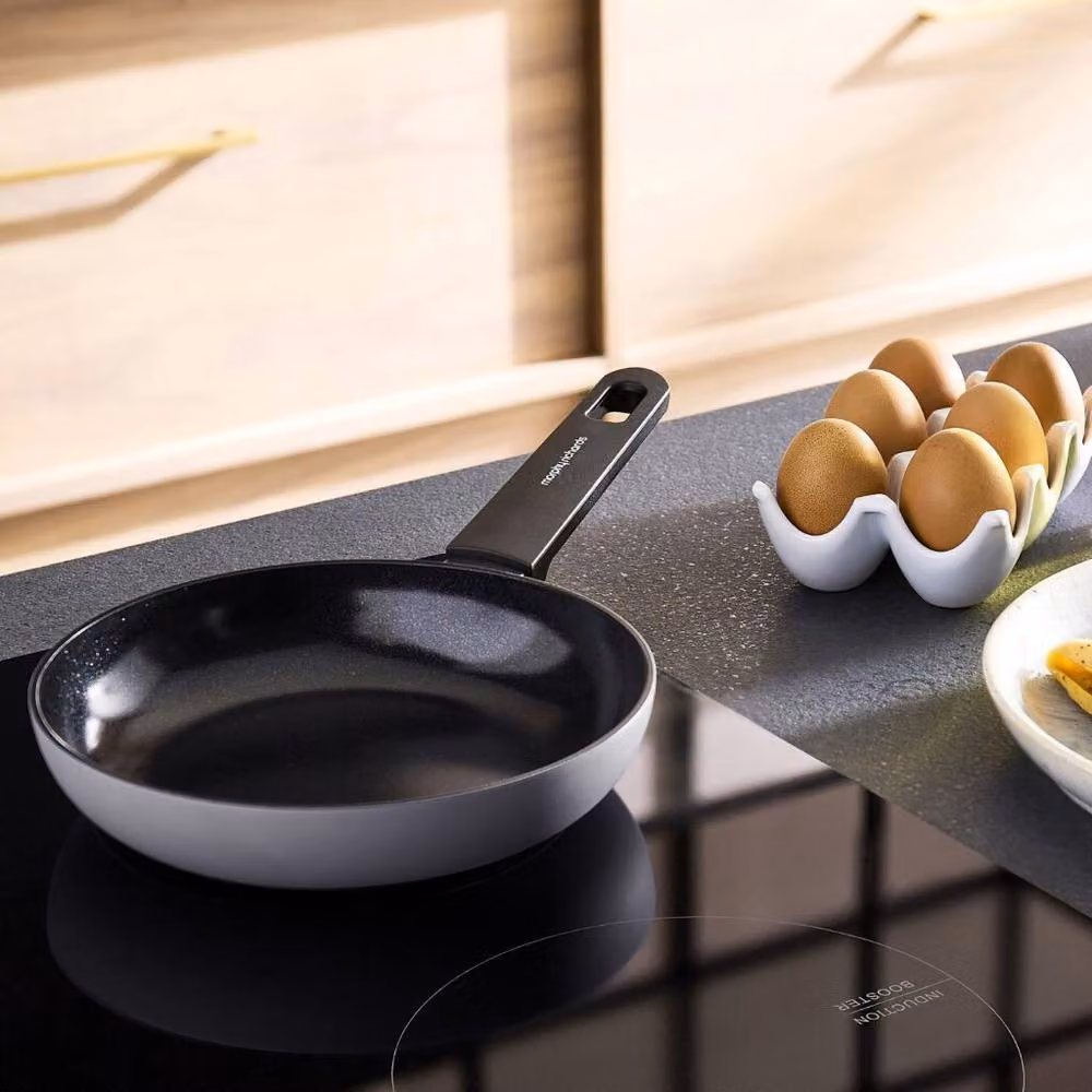 Morphy Richards Grey Aluminium Frying Pan with Ceramic Coating, 20cm – 9