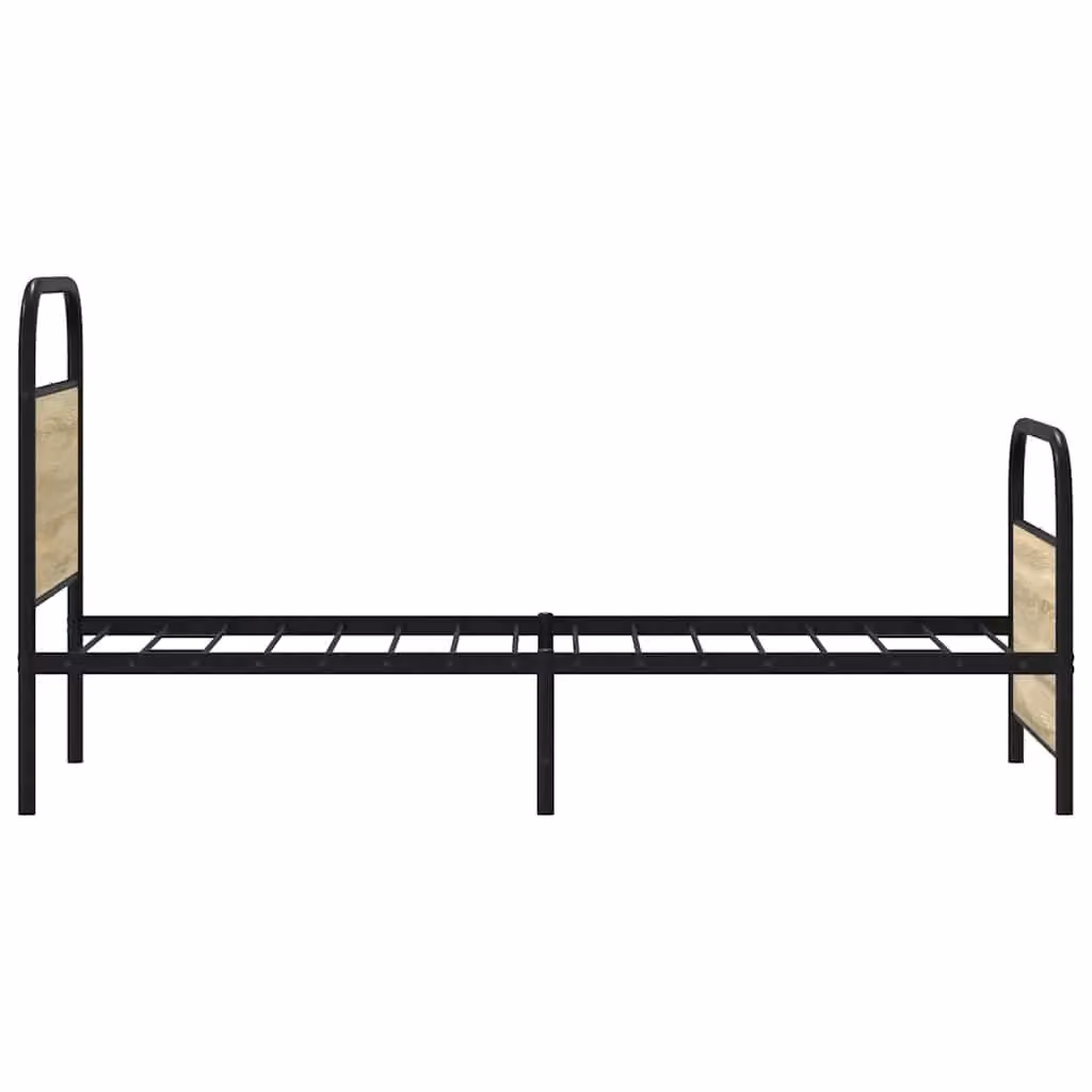 Berkfield Home Sonoma Oak Bed Frame in Brown, W/D/H: 80 x 200 cm – 4