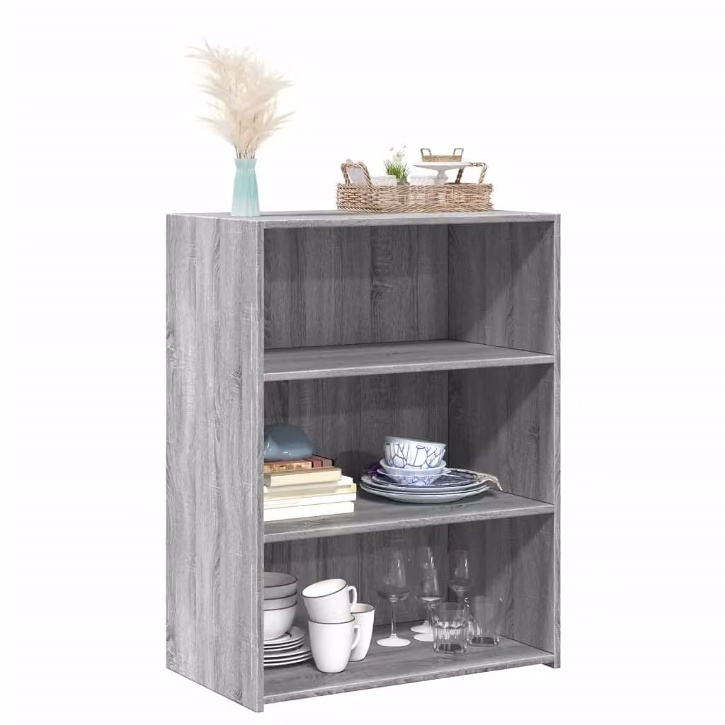 Berkfield Home Grey Sonoma Modern Sideboard in Engineered Wood W/D/H: 70 x 41 x 93 cm – 2