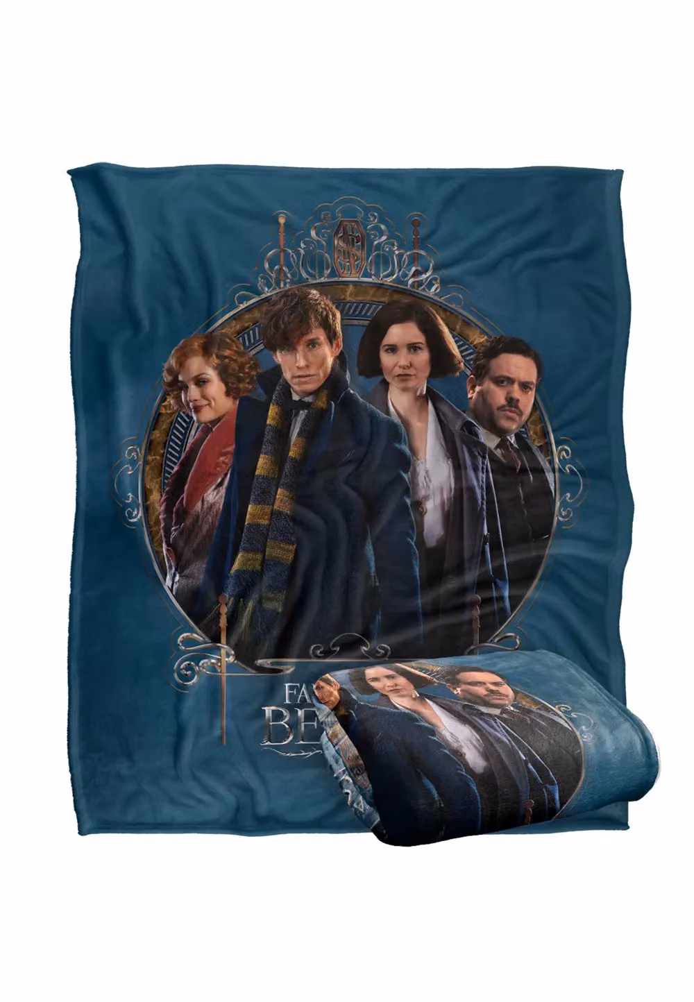 Warner Brothers Fantastic Beasts Silky Touch Super Soft Fluffy Throw Blanket, White, W/D: 152 x 127 cm – 2