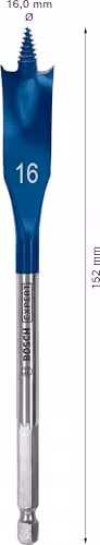 Bosch Expert Self Cut Speed Spade Wood Drill Bit, Blue, Diameter: 16.0 mm, Length: 152.0 mm – 3