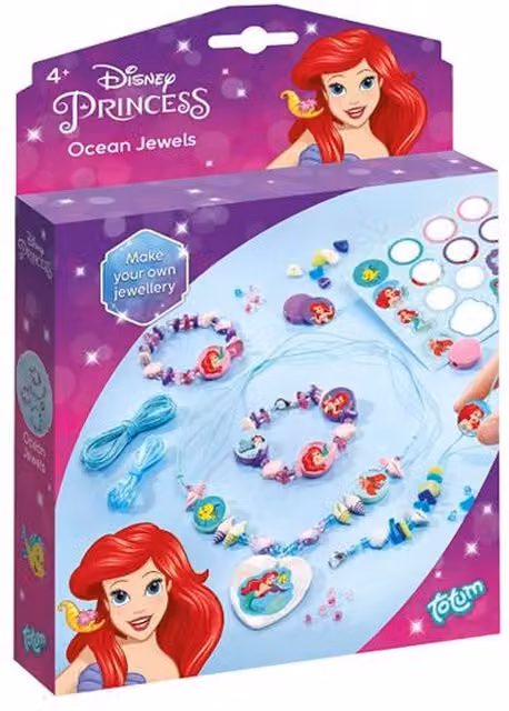 Totum Disney Princess Ocean Jewels Jewellery Craft Set in Purple and Multicolour