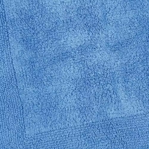 Allure Bath Fashions Reversible Heavyweight Cotton Bath Mat, W: 53 cm, D: 85 cm, Blue – 4